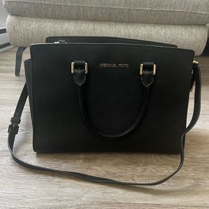 Michael Kora Leather Satchel